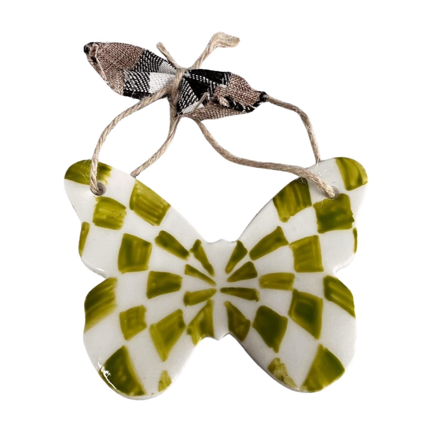 Adornos de Navidad MacLé™ – Mariposas de Porcelana Artesanal